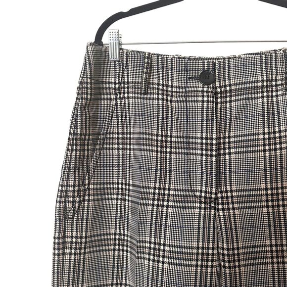 MM6 MAISON MARGIELA Plaid Wide Leg Cropped Wool Trouser‎ NWT Sz46 (US10) - Picture 4 of 6